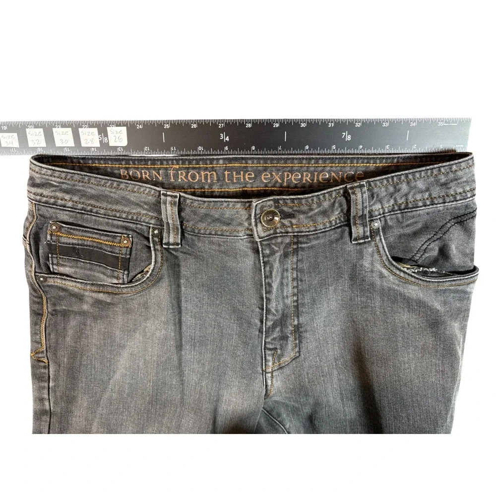 prAna Born From The Experience‎ Bridger Jeans Mens 33x30 (33x28.5) Gray Straight